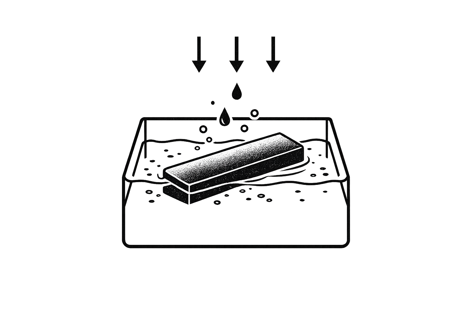 Ein Mann, der ein blaues Hemd, eine Mütze, einen Mundschutz und Handschuhe trägt, arbeitet sorgfältig mit seinen Händen und konzentriert sich auf eine Aufgabe in einer Industrie- oder Werkstattumgebung.