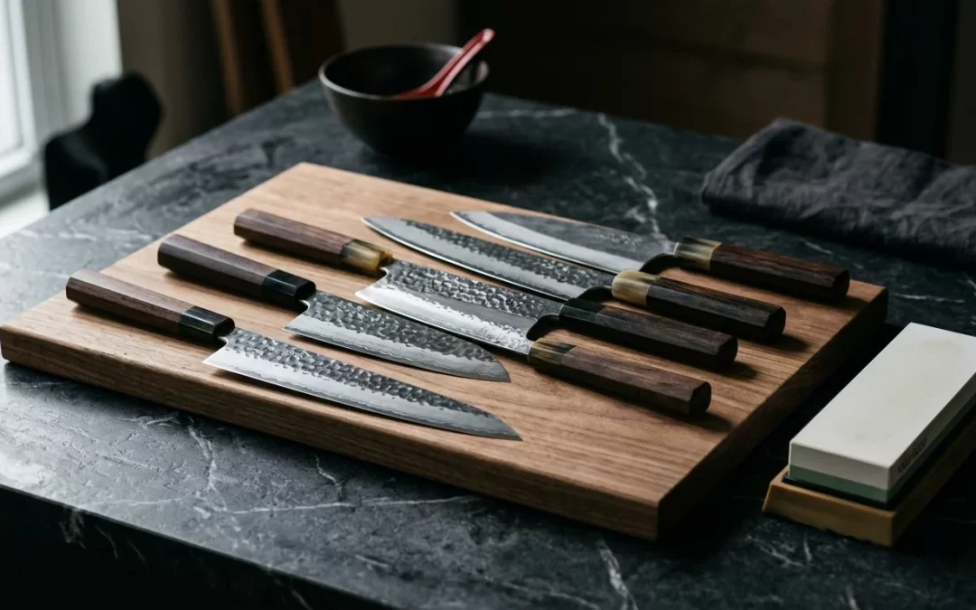 7 japanische Küchenmesser Klingenformen im ultimativen Vergleich